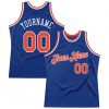 Custom Royal Orange-White Basketball Jersey
